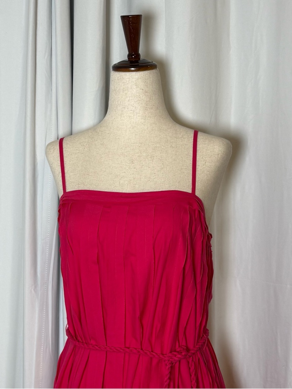 Ulla Johnson Leela Orchid Pink Midi Dress Rope Tie Waist NWT Size 2 - Picture 6 of 16